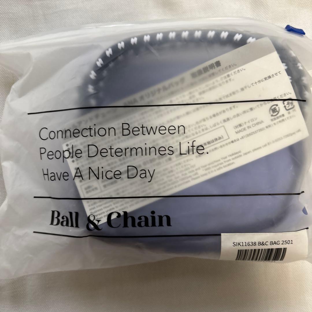 ANA国際線　限定エコバッグ　ボールアンドチェーン