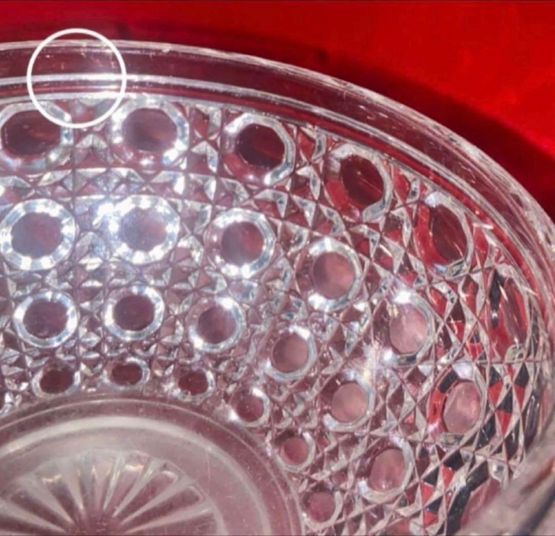 バカラ　ダイヤモンドピエーリー　ボウル　オールドバカラ Baccarat 小鉢