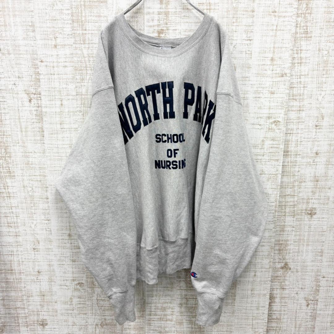 YH136《メキシコ製》チャンピオン　リバースウィーブ　ノースパーク　青刺繍タグ