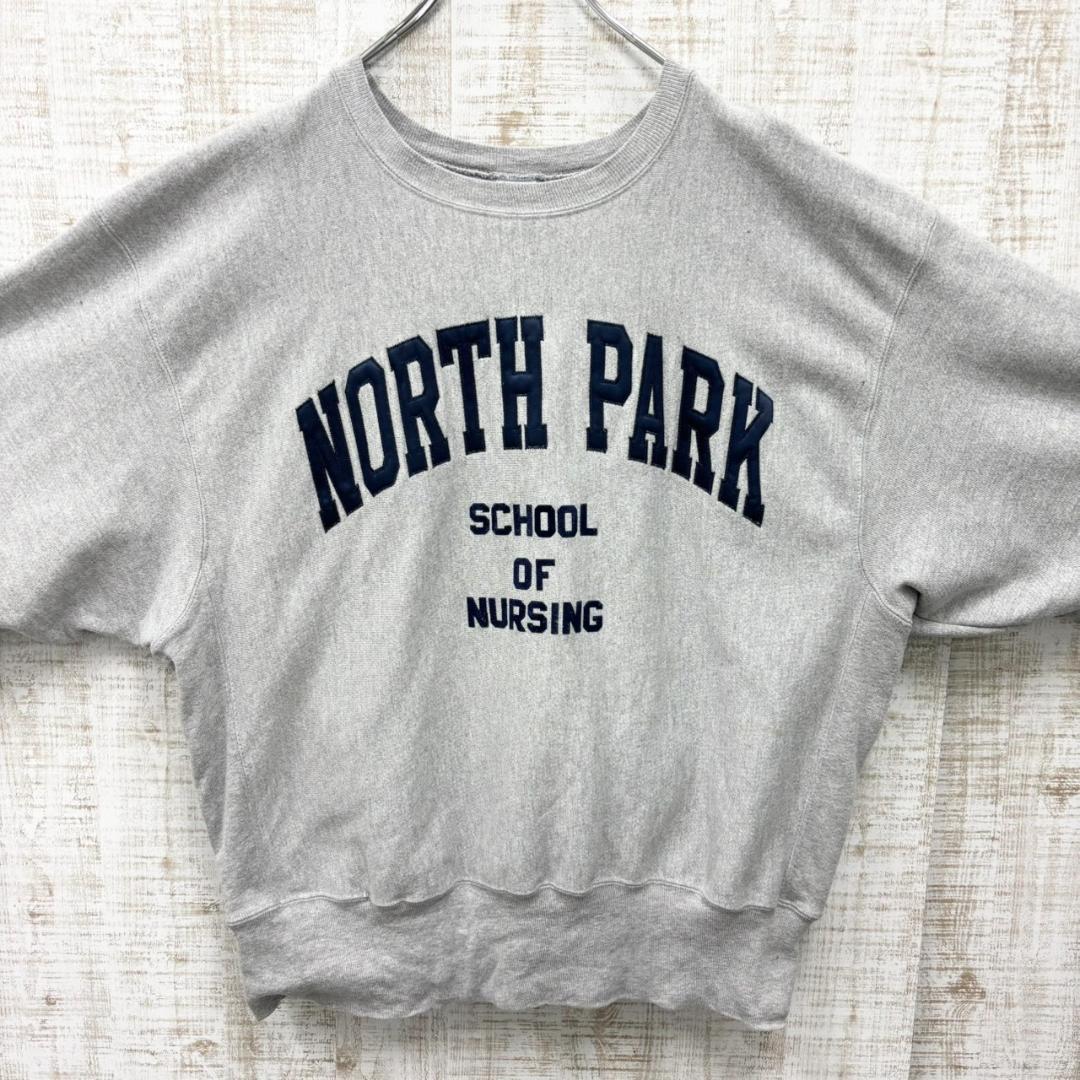 YH136《メキシコ製》チャンピオン　リバースウィーブ　ノースパーク　青刺繍タグ