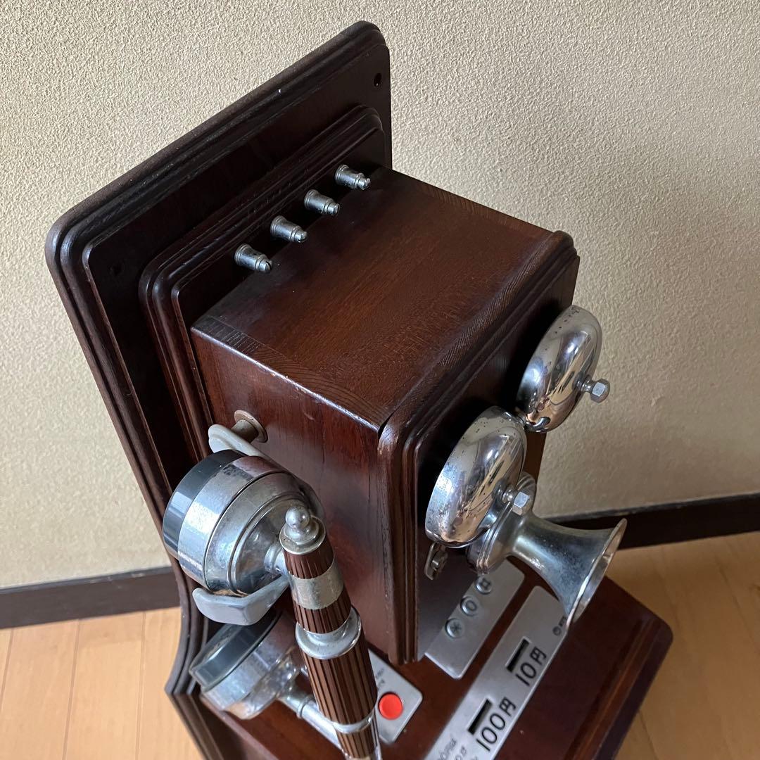 クラシックピンクTEL 昭和レトロ　アンティーク　小道具　ヴィンテージ　電話機