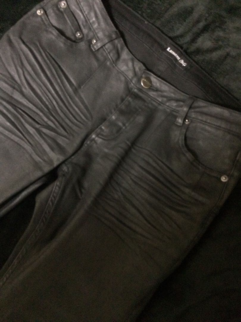 Lamentist Amélie flared waxed denim