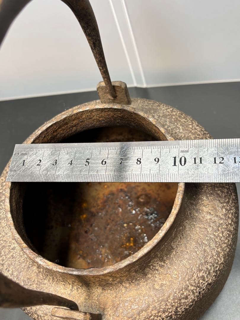 希少 大國寿朗造 鉄瓶 茶道具 茶器 古美術 骨董品 名誉 大日本釜師 名人