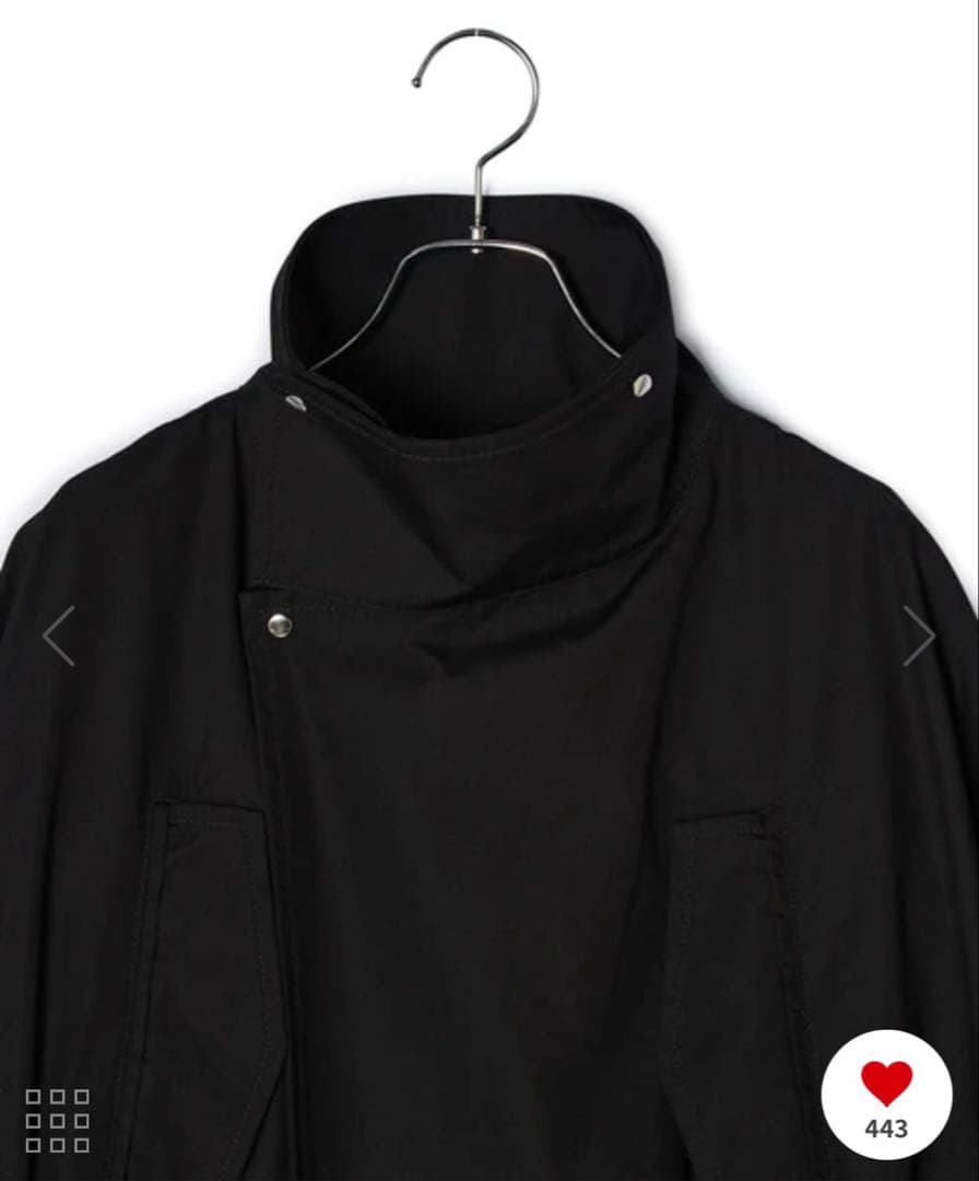 ADAM ET ROPE' FEMME スタンドカラーハーフモッズコート