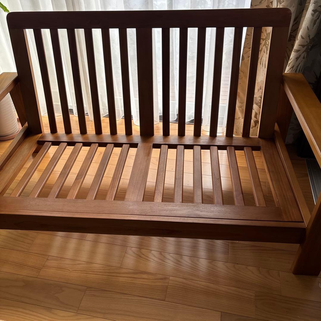 スキャンティーク（SCANTEAK)の2人掛けソファ