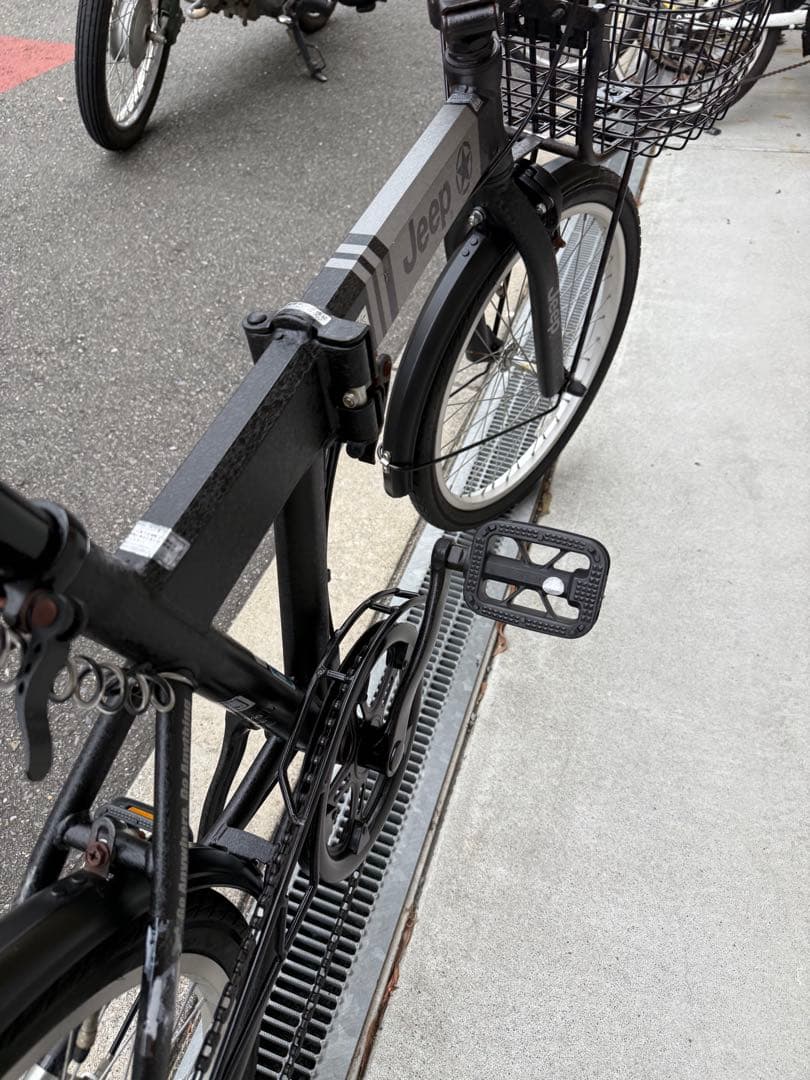 100 自転車 大阪市 【引取り限定】 20インチ 変速付き 折りたたみ