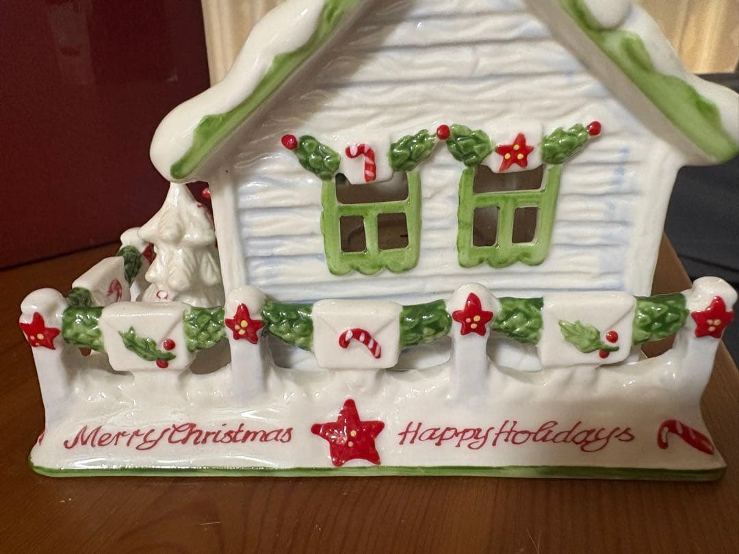 ビレロイ&ボッホクリスマスキャンドルホルダーハウス猫犬