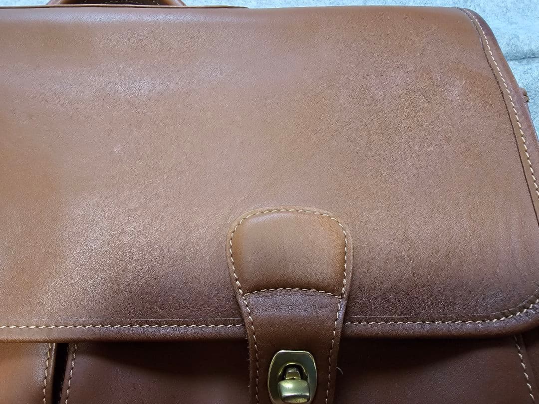 【未使用】オールドコーチ ビジネスバッグ ディプロマット ターンロック　ブラウン