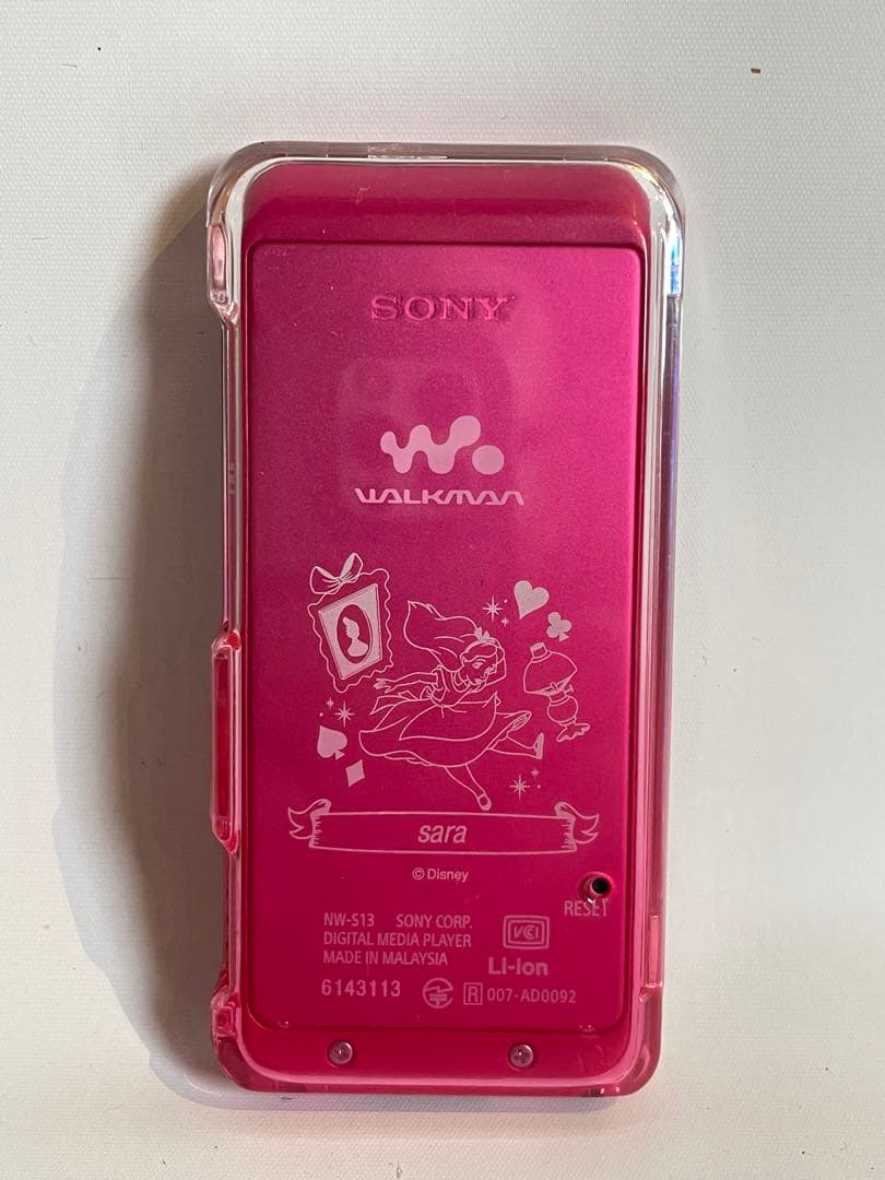 ソニー ウォークマン NW-S13 ビビットピンク アリス　美品