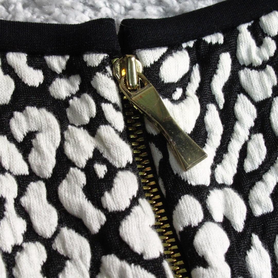 ケイトスペード ヒョウ柄 ジャガード フレア ワンピース XS