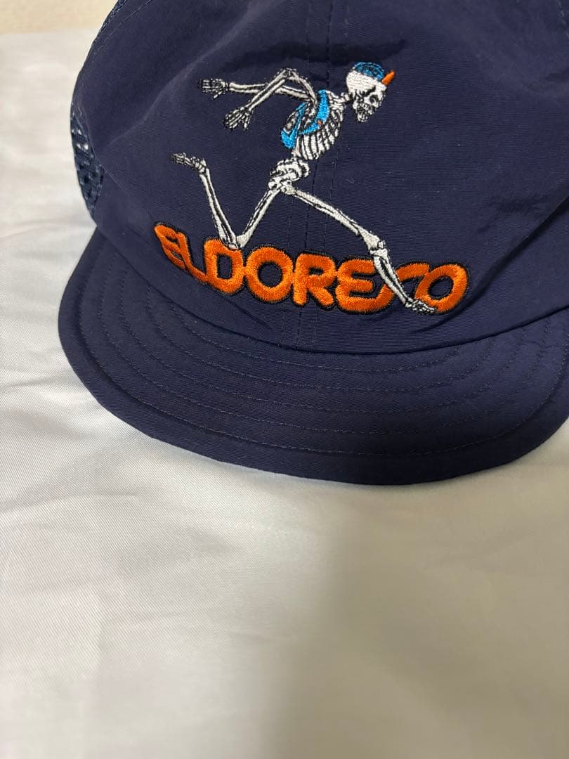 エルドレッソ ボーンマン ツバ短 メッシュキャップ ネイビー 初期モデル 美品