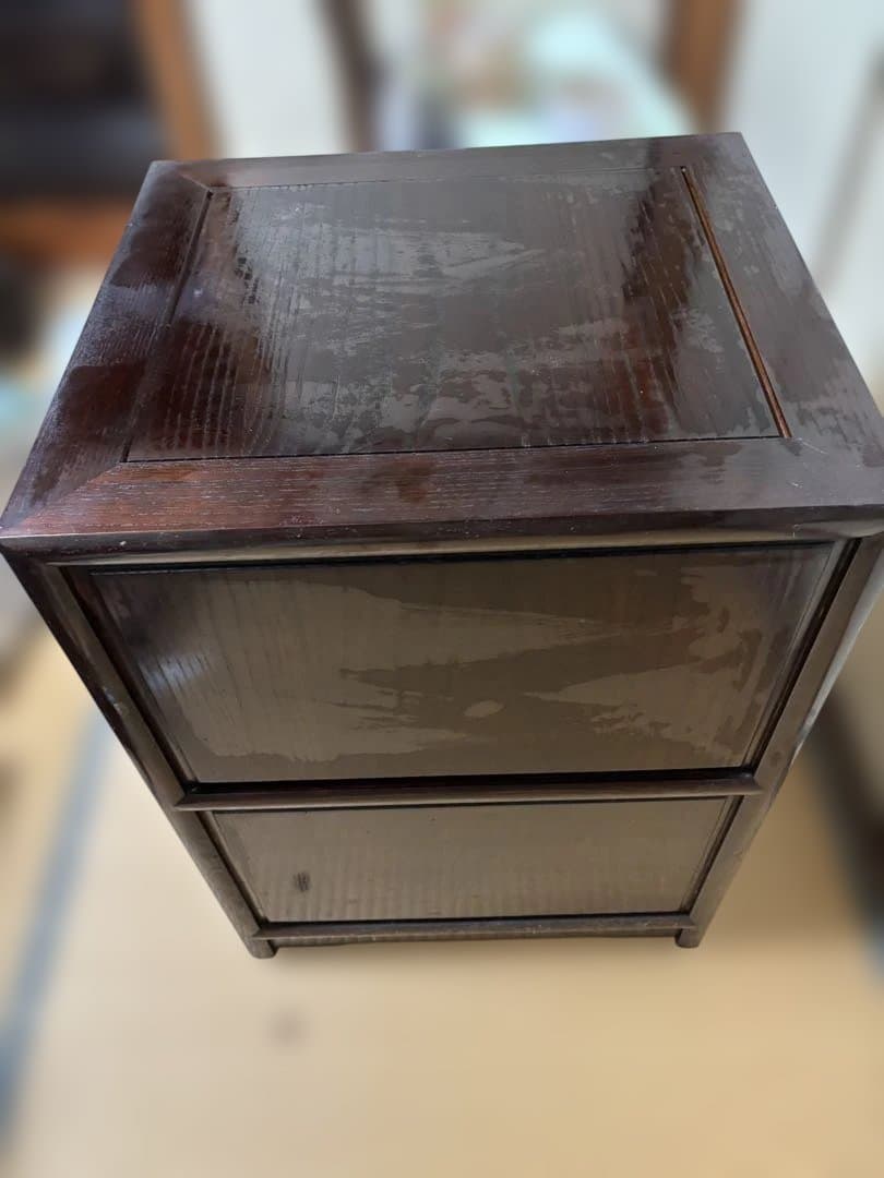 木製6段タンス ダークブラウン