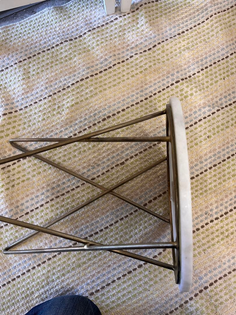 送料込み！ZARA  ザラホーム 大理石円形サイドテーブル レア