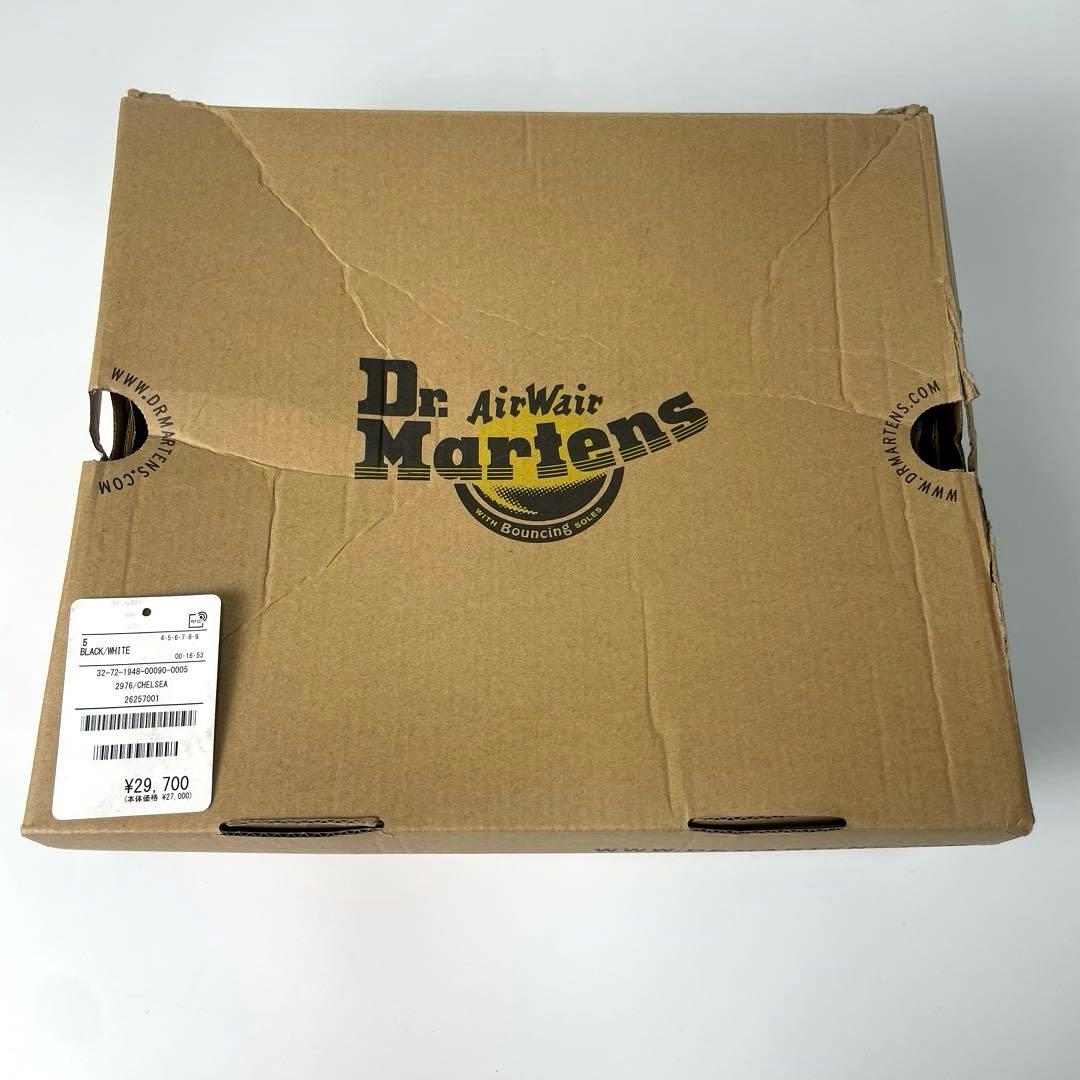 【美品】ドクターマーチン ホワイトステッチ チェルシーブーツ UK5 24cm黒