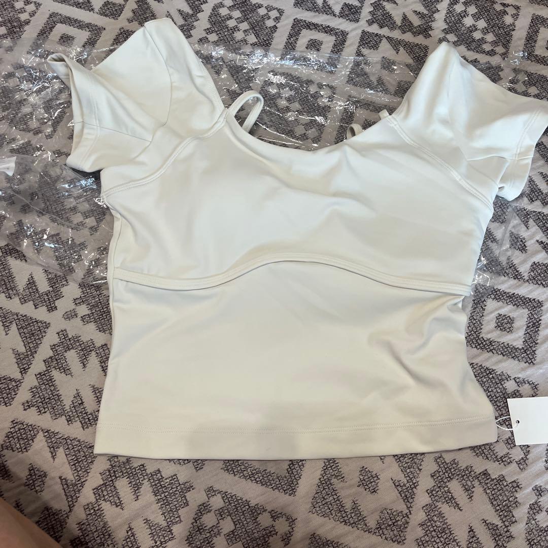 SUKALAカップ付きオープンネックtee M