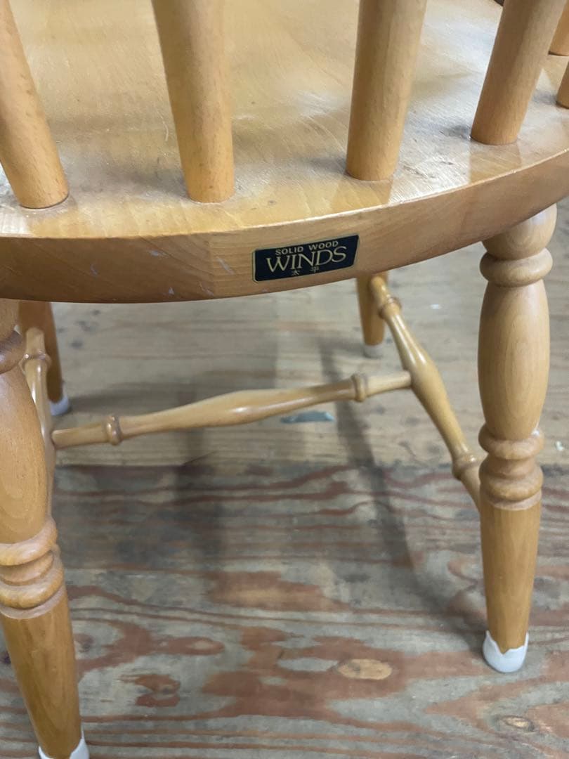 WINDS 太平家具　飛騨　木製　ダイニングチェア ウィンザーチェア　③