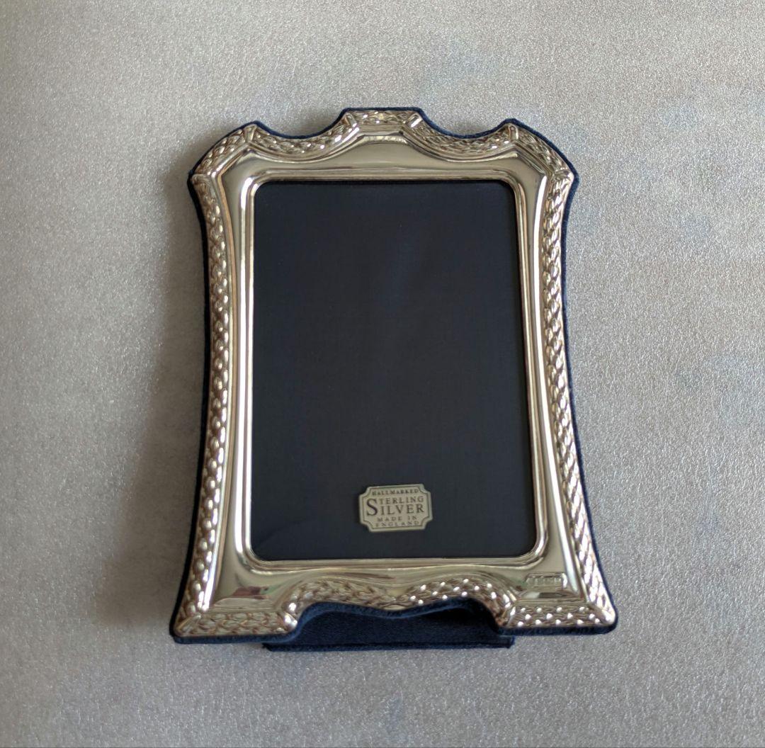 英国製　シェフィールド　銀製フォトフレーム　アンティーク