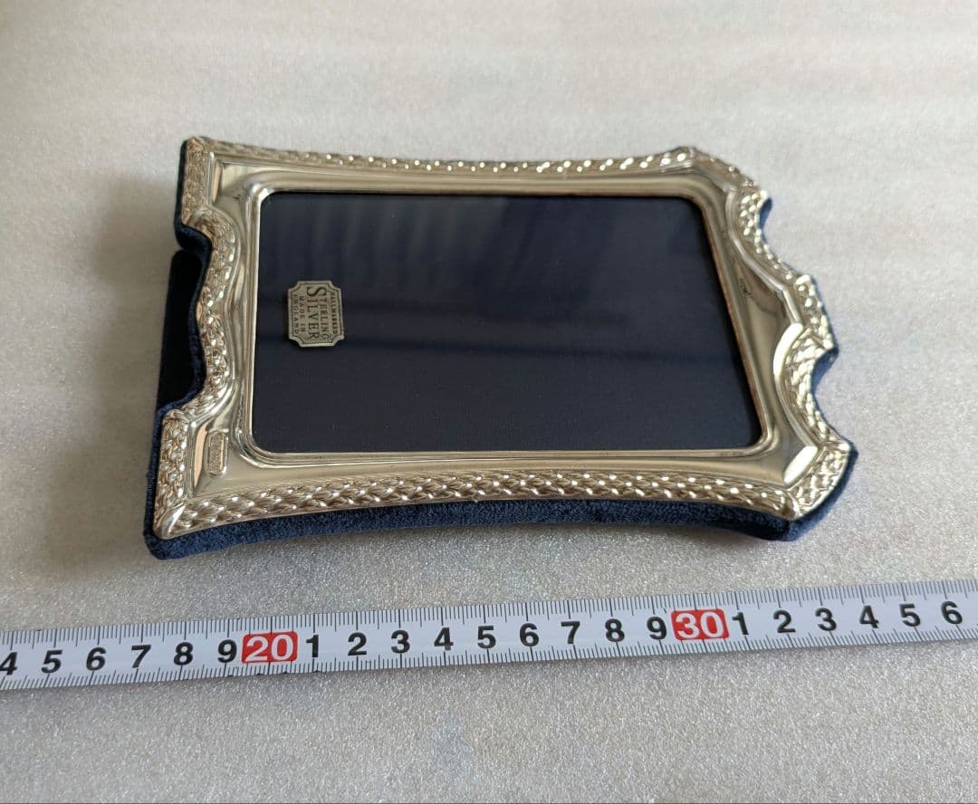 英国製　シェフィールド　銀製フォトフレーム　アンティーク