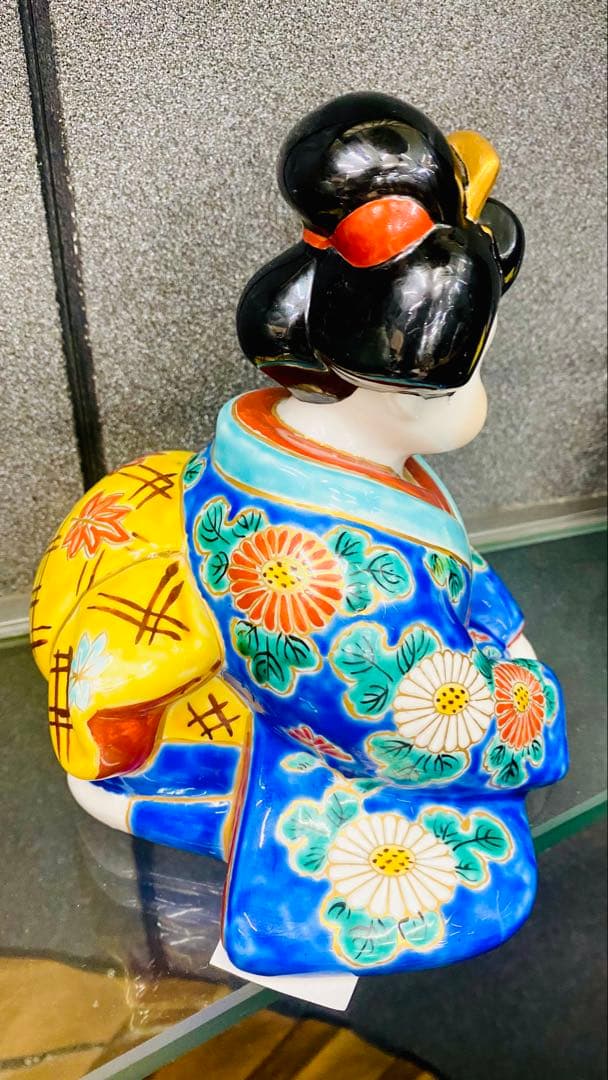 縁起物　九谷焼 おたふく