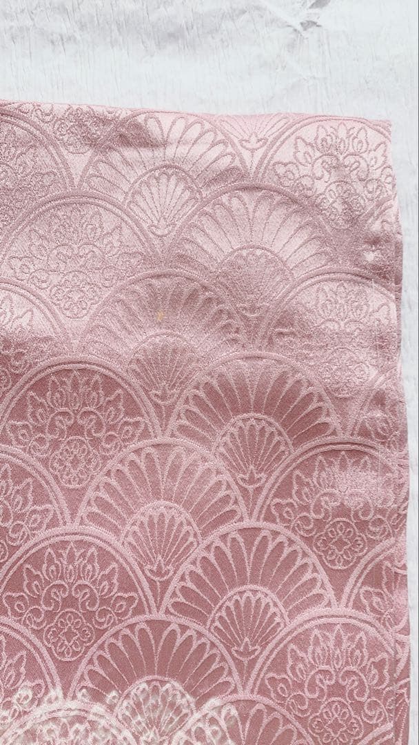 【訳あり特別価格】　正絹　訪問着　絞り　刺繍　ピンクマーメイド