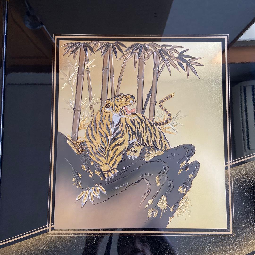 五月人形　彫金　飾り棚＆屏風