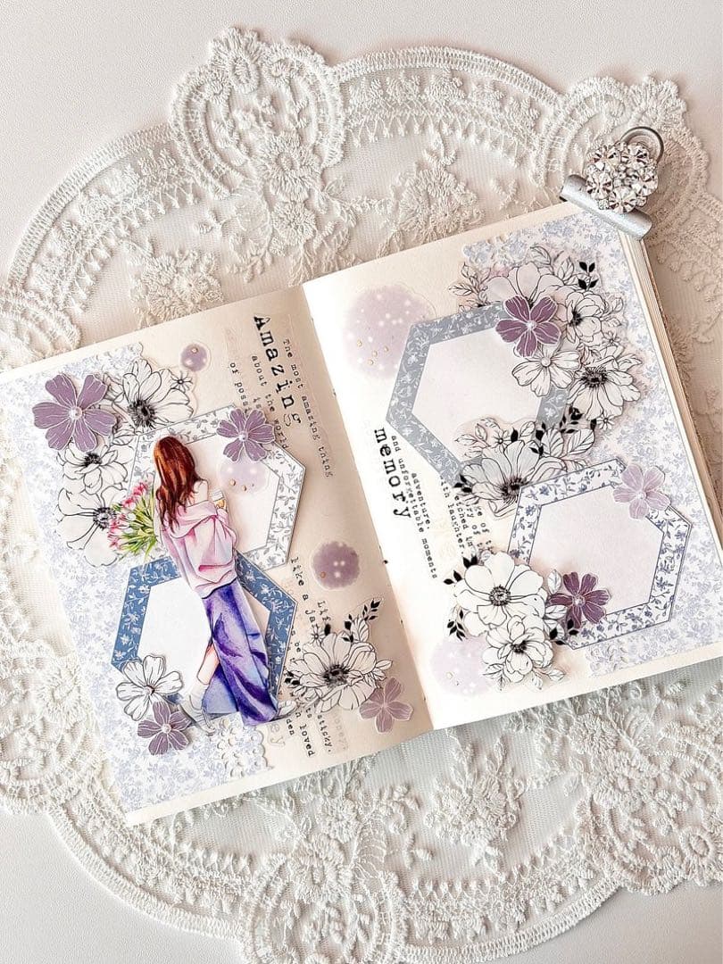 コラージュ素材　紙もの　素材紙　【2593】