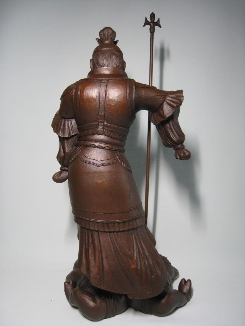 ブロンズ製【毘沙門天立像 】京仏師今来田圓篁作　国宝運慶作毘沙門天立像写し　守護