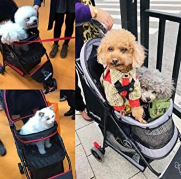 ❤3輪で小回り抜群❣簡単に折りたため超便利＆収納スペースを節約♪❤ペットバギー