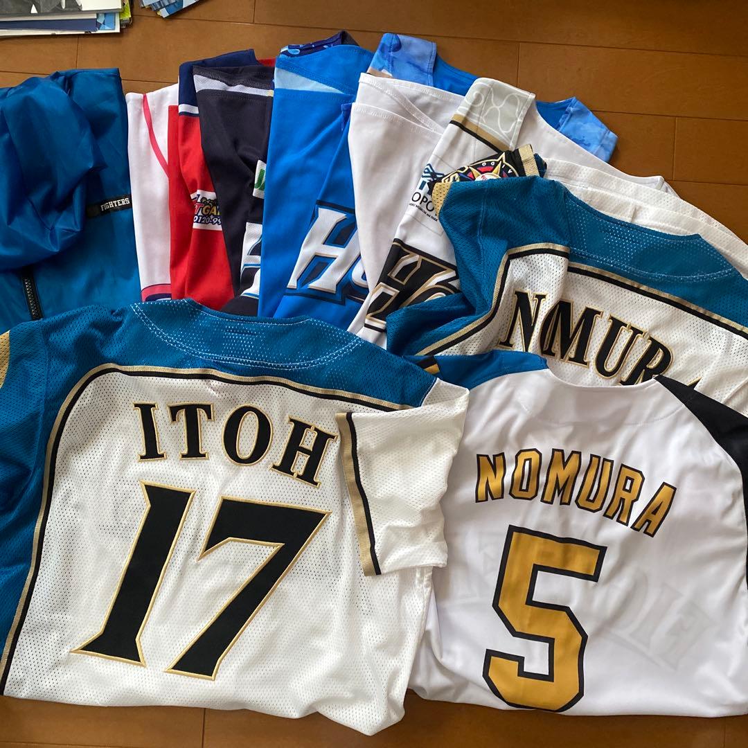 北海道日本ハムファイターズユニフォーム他セット　新庄清宮西川遥輝伊藤大海野村佑希