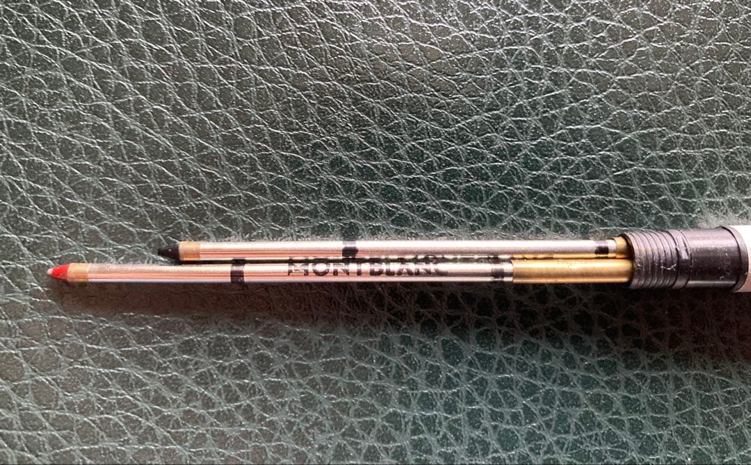 y*u様 MONTBLANCモンブラン ２色ボールペン 廃盤品シルバー 新品未使