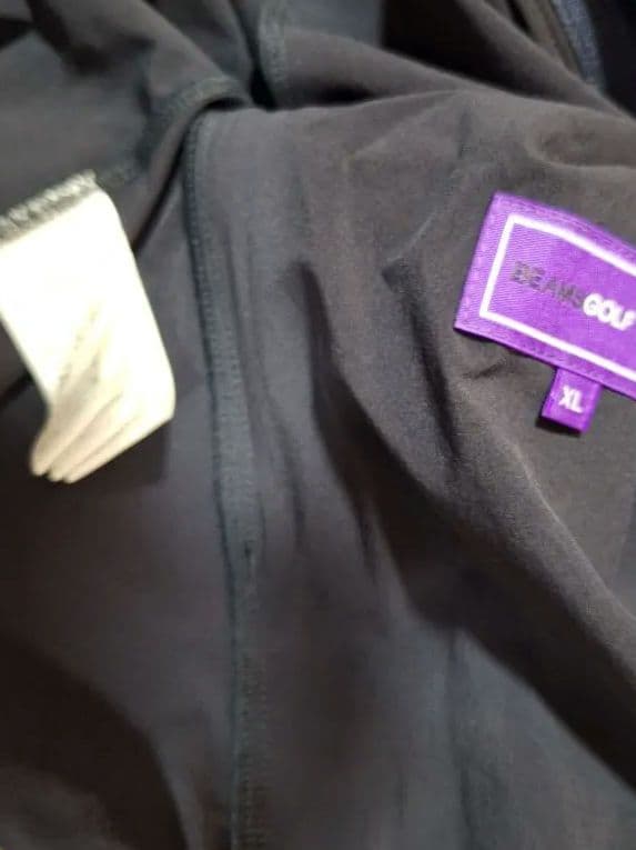 BEAMS GOLFネイビー ゴルフジャケット ストレッチ XL