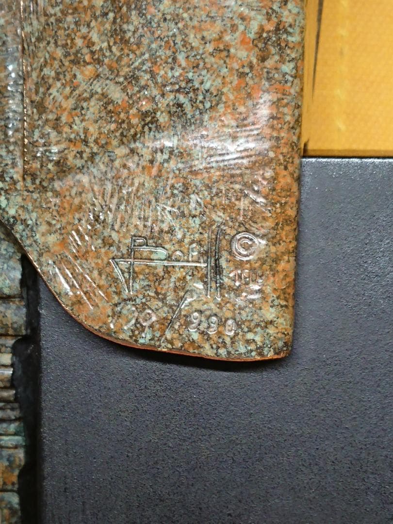 【美品】ブロンズ像　アート　銅像　西洋美術　置物　工芸品　美術品　A2871