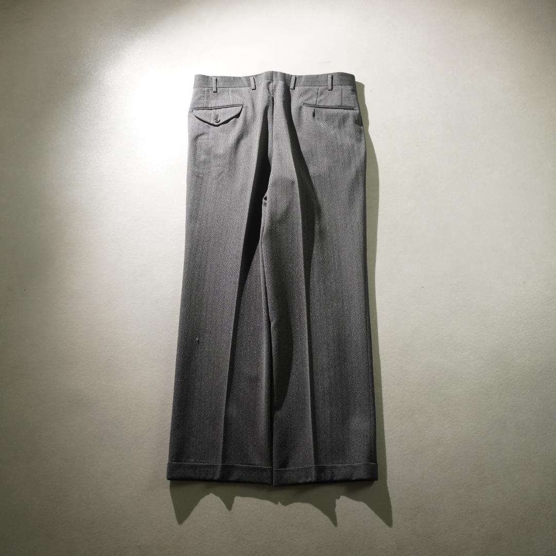 90s Burberrys ヘリンボーン柄ダブルセットスーツ グレー/VW177