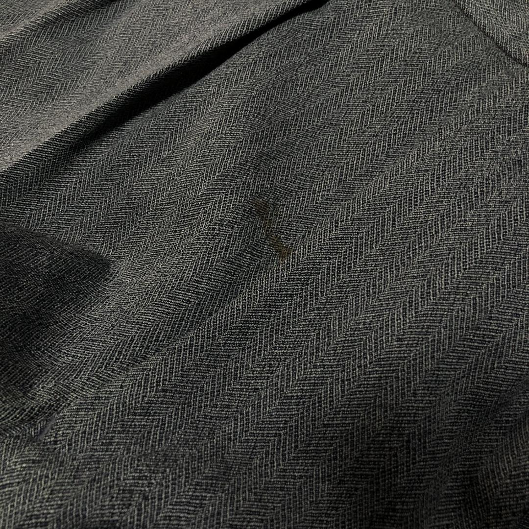 90s Burberrys ヘリンボーン柄ダブルセットスーツ グレー/VW177