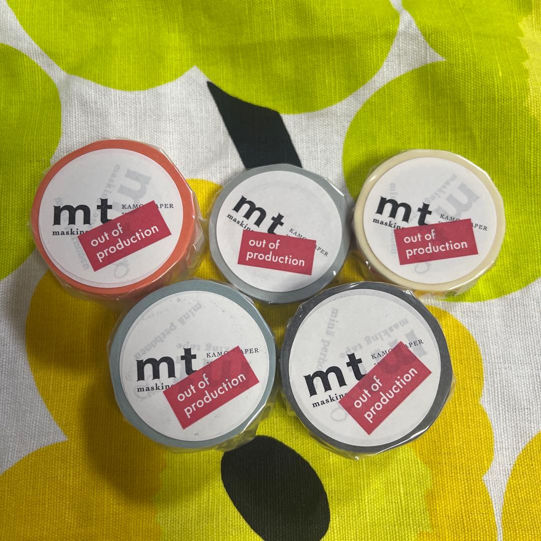 新品未使用 mt ミナペルホネン 5本セット マステ マスキングテープ カモ井