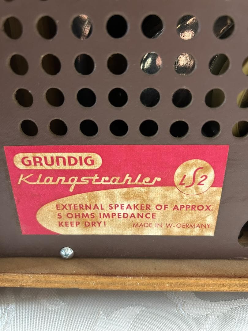 独グルンディッヒGrundig 1950'スピーカー美品ペア
