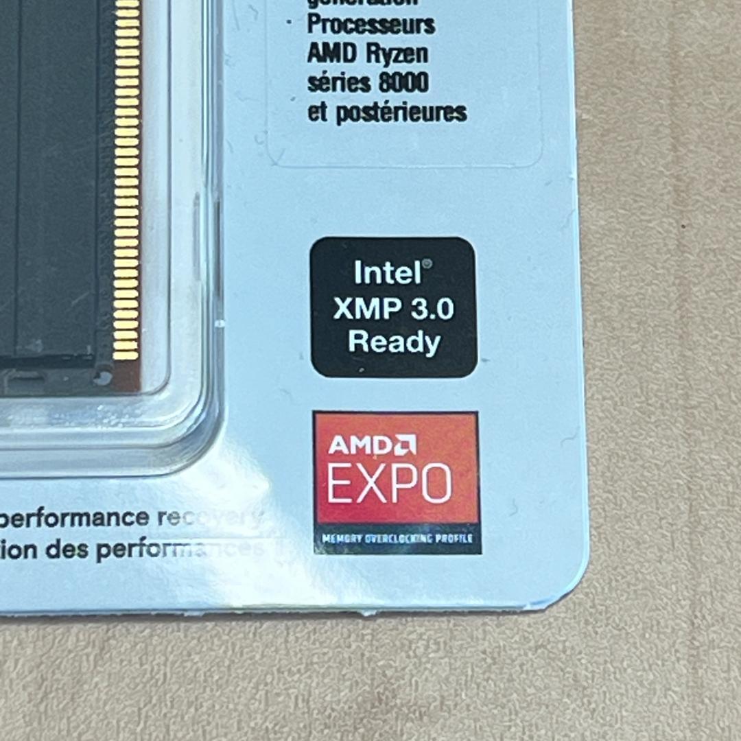 【未使用・開封跡あり】DDR5-5600メモリ64GB x2枚（Crucial）