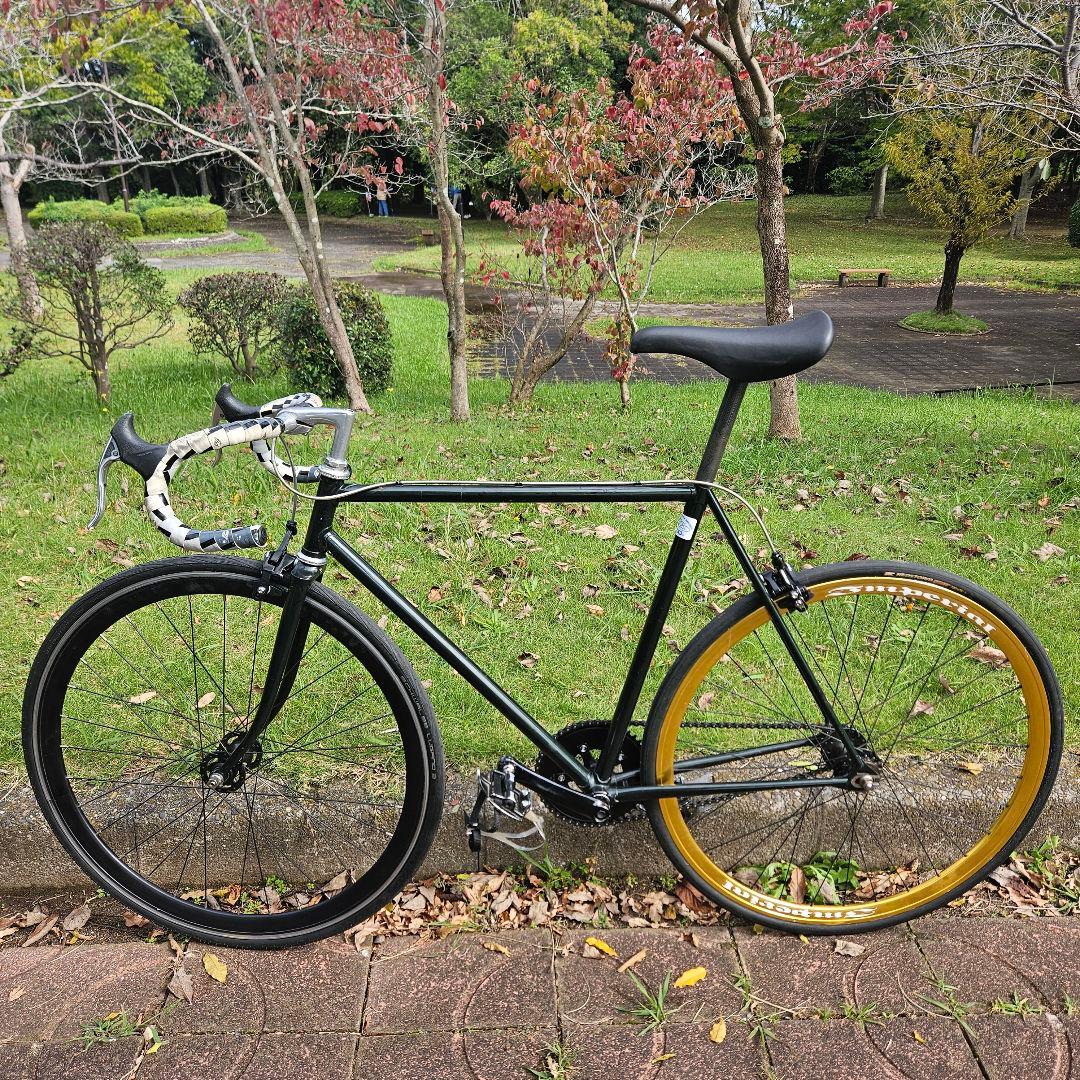 メーカー不明　ピストバイク　54　ラグフレーム　固定　シングル　競輪