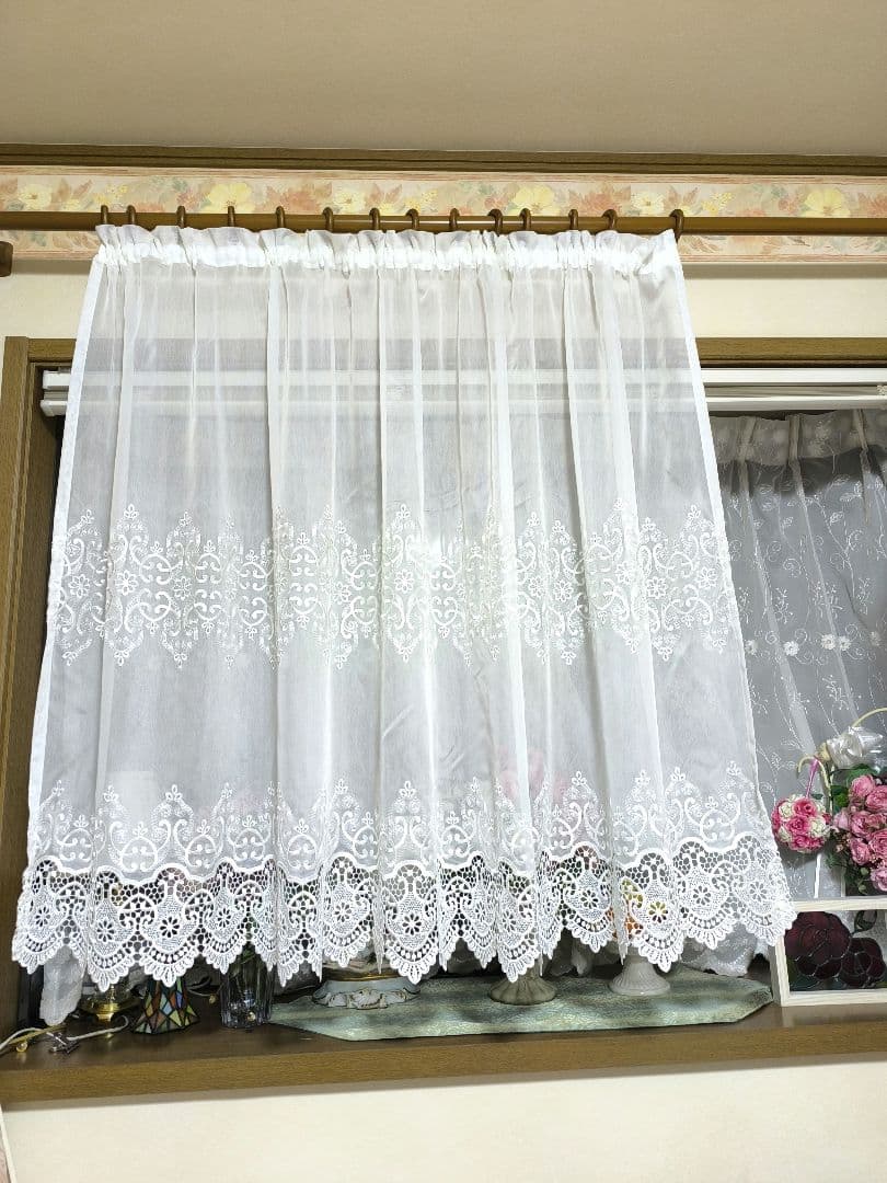 トルコレース【Hiko様オーダー品　マクラメレース　ギャザーフリル】ハンドメイド