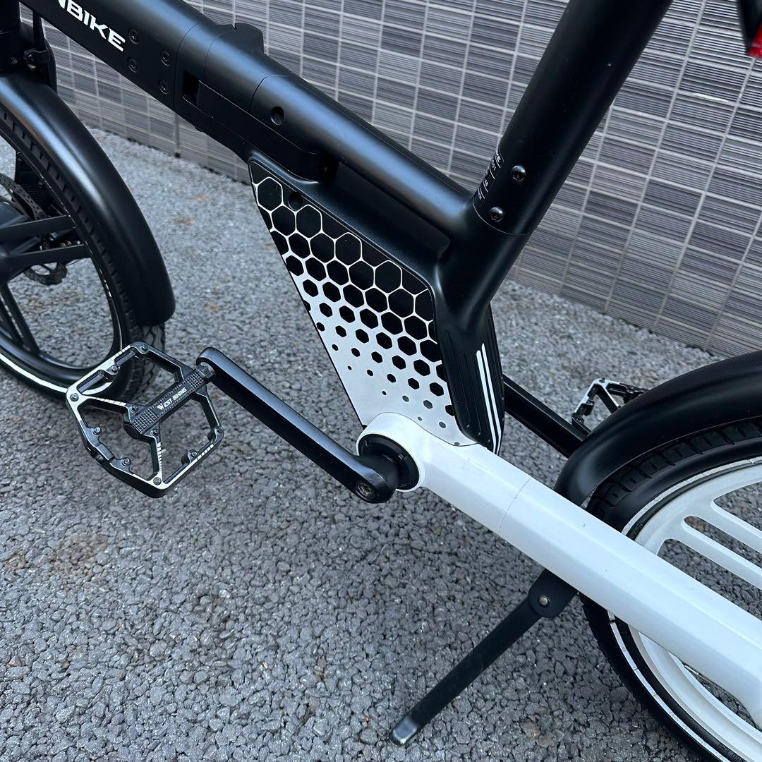 HONBIKE 電動アシスト自転車 前カゴ付走行142キロ