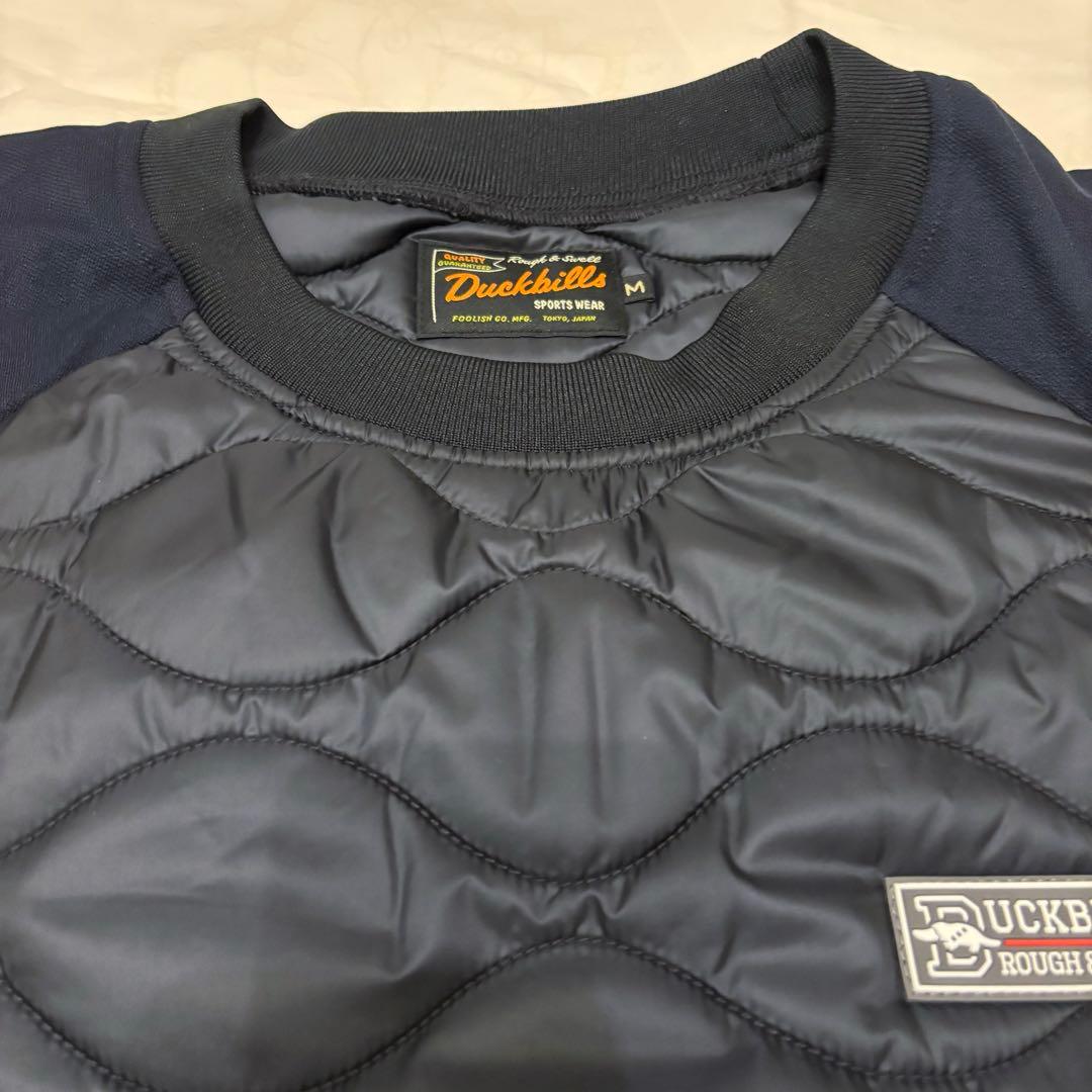 ROUGH&SWELL 素材切替 長袖中綿スニード　ネイビー　M