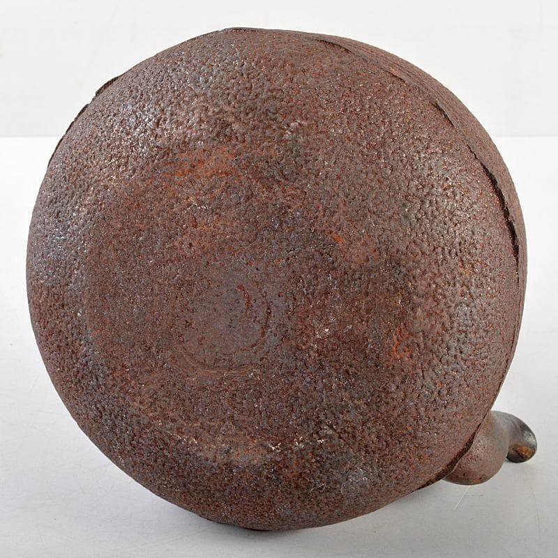 煎茶道具　鋲打文　鉄瓶　鉄釜　M　R5868