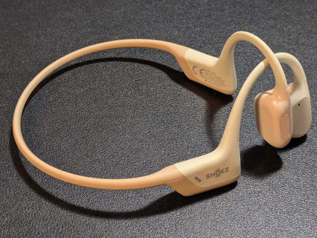【超美品】SHOKZ OPENRUN PRO 骨伝導イヤホン ベージュ