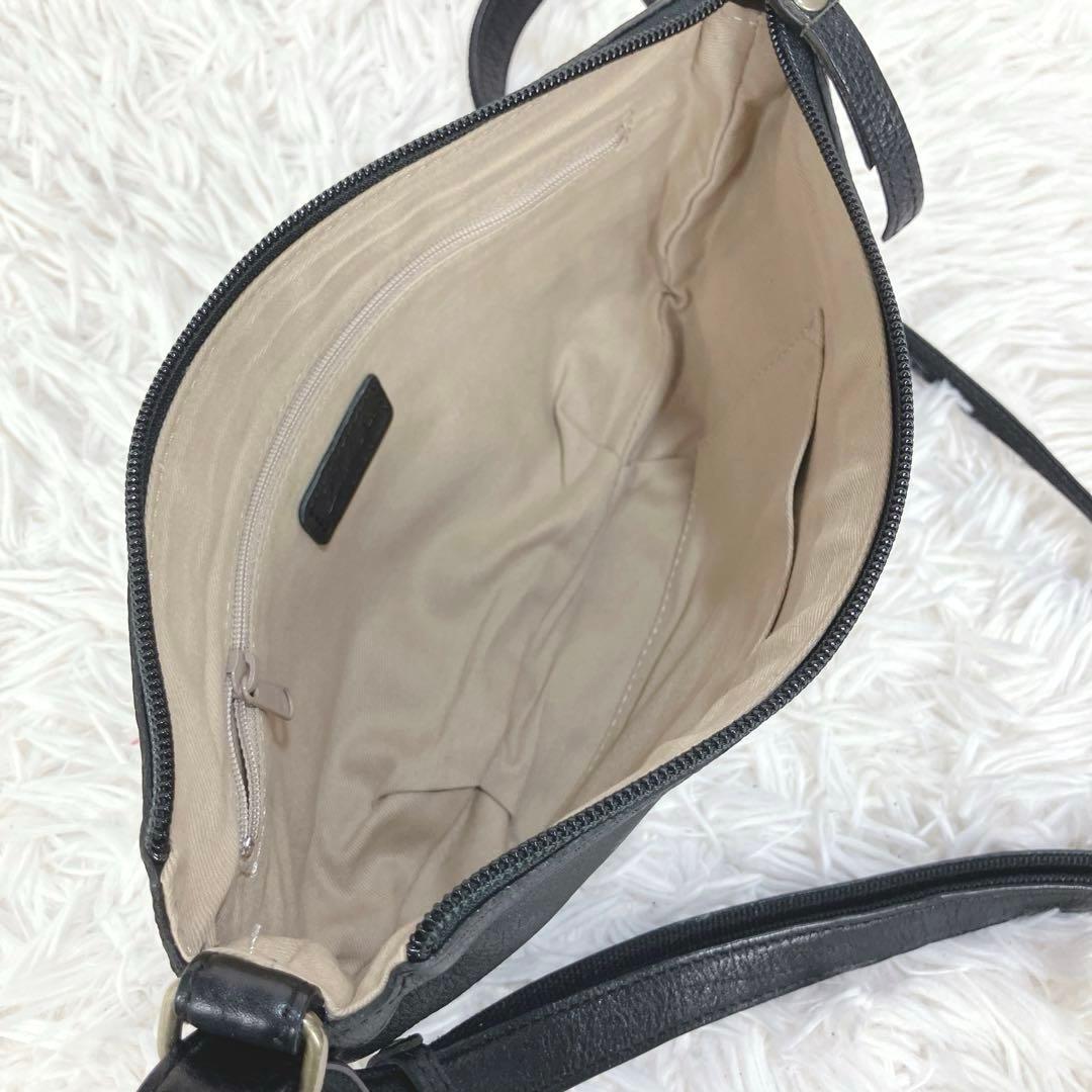 ✨新品 ダコタ ショルダーバッグ ジェントリー レザー ブラック 斜め掛け現行