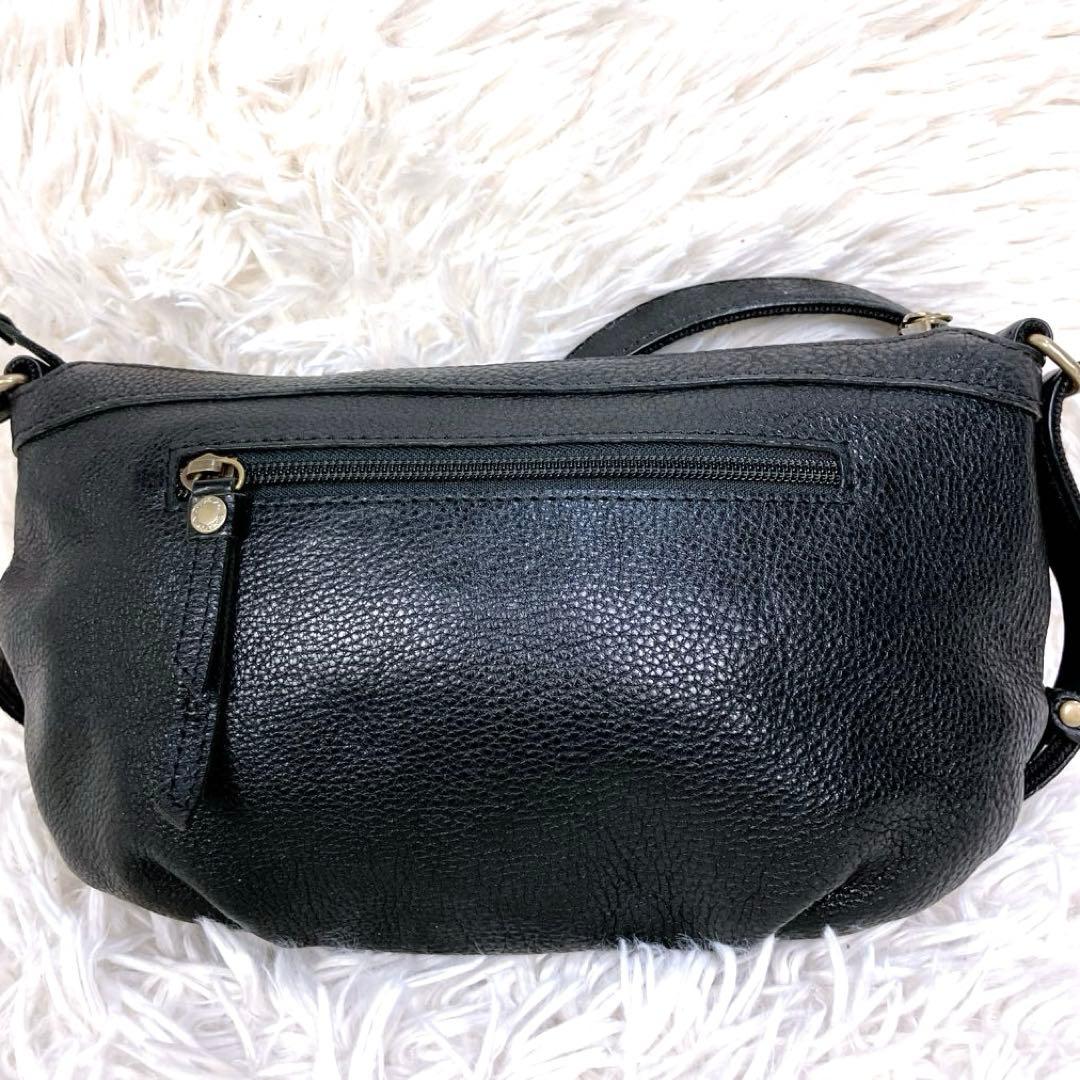 ✨新品 ダコタ ショルダーバッグ ジェントリー レザー ブラック 斜め掛け現行