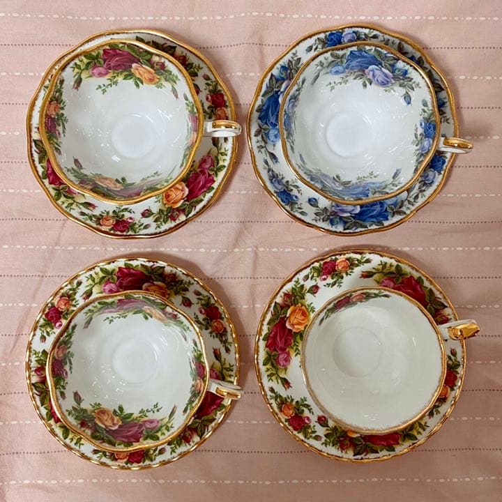 14点セット　ロイヤルアルバート　オールドカントリーローズ
