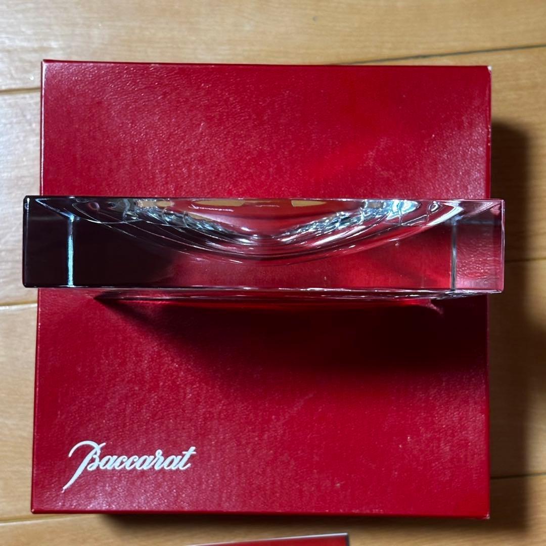 未使用 バカラ スクエア アシュトレイ 灰皿 置物 箱入り