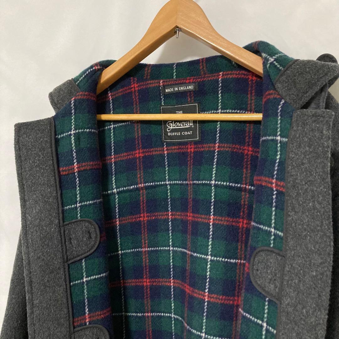 英国製 グローバーオール ダッフルコート L グレー ロング丈 90s 古着