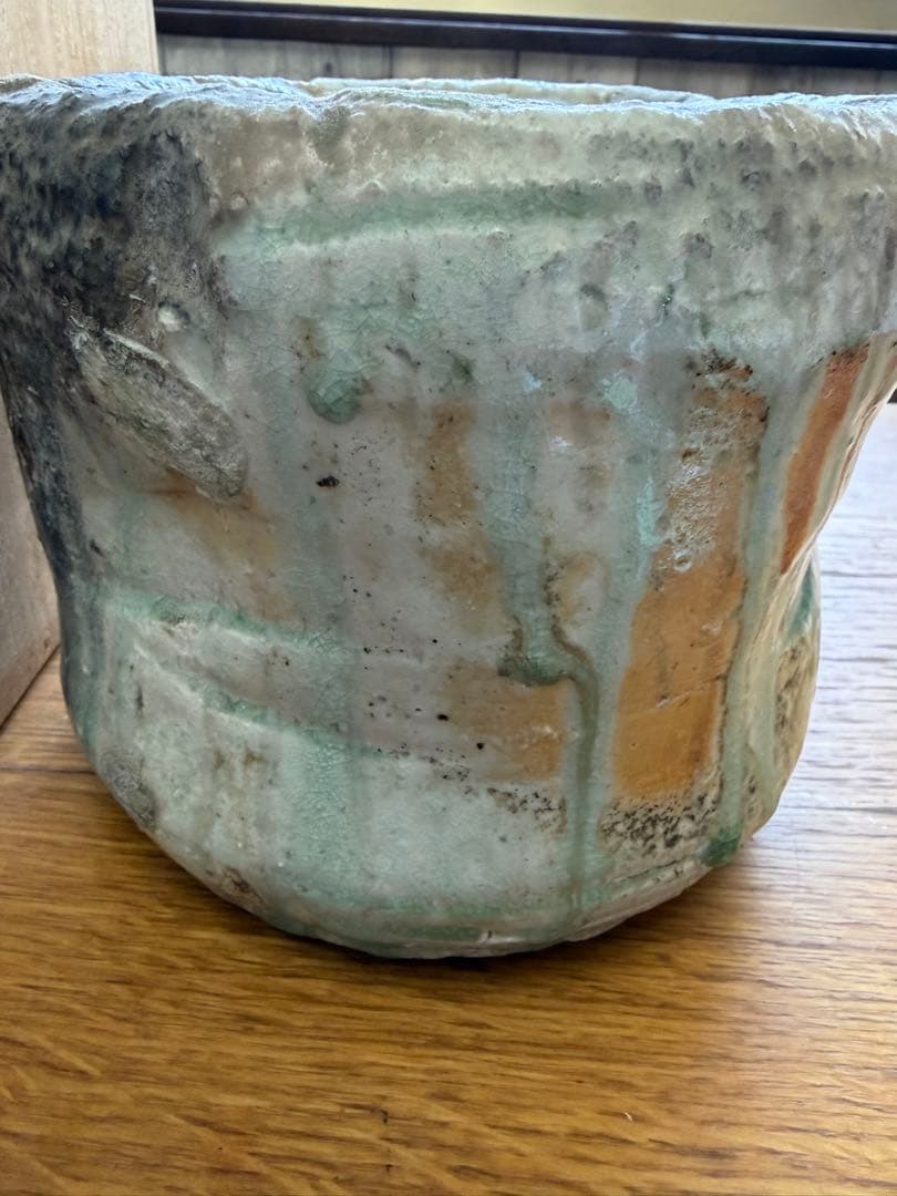 手作り陶器 木箱付き 杉本貞光 水差し