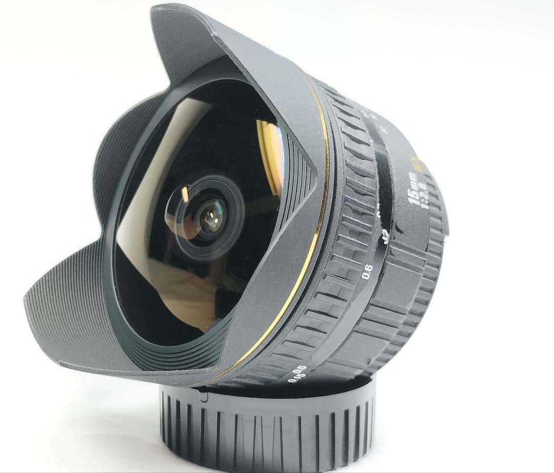 動確/並品 Sigma 15mm F2.8 EX Fisheye 180 ニコン